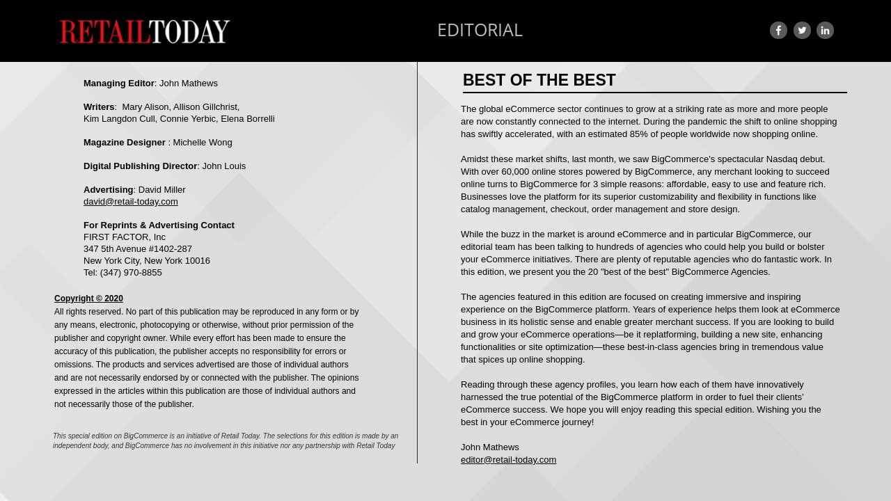 Editorial - BigCommerce Edition