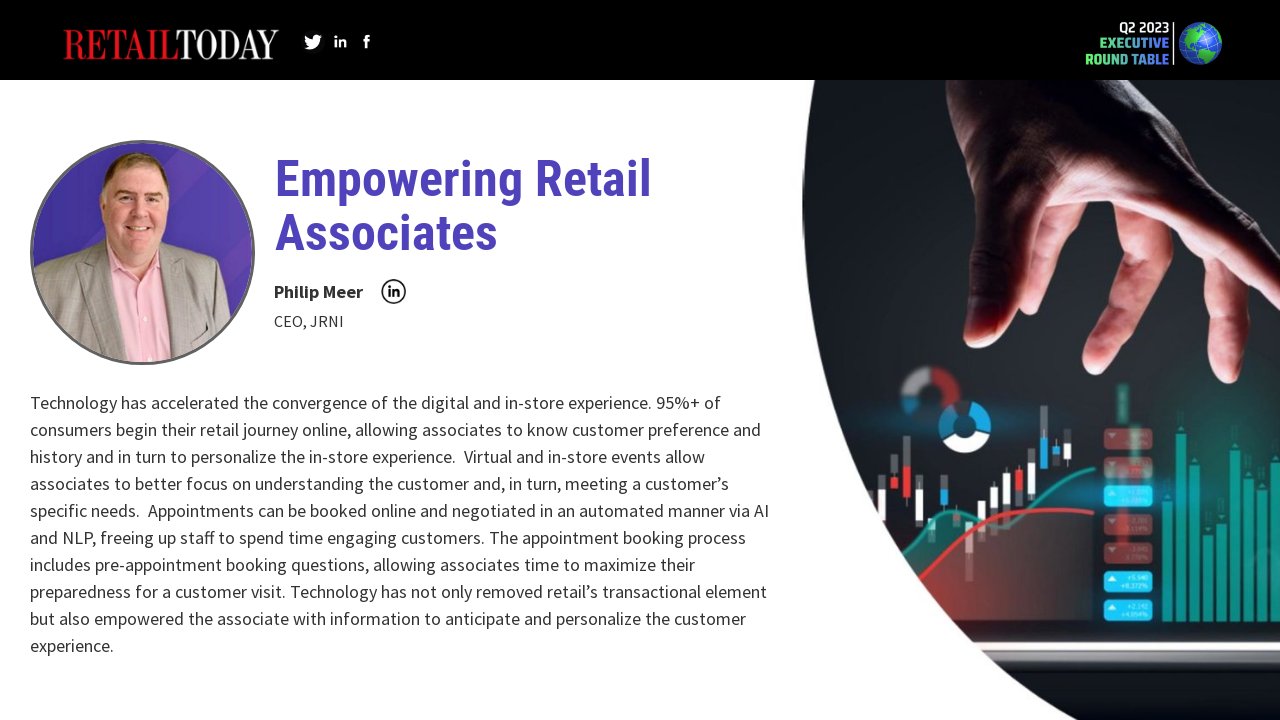 Retail Associates - Executive Roundtable: Q2 2023