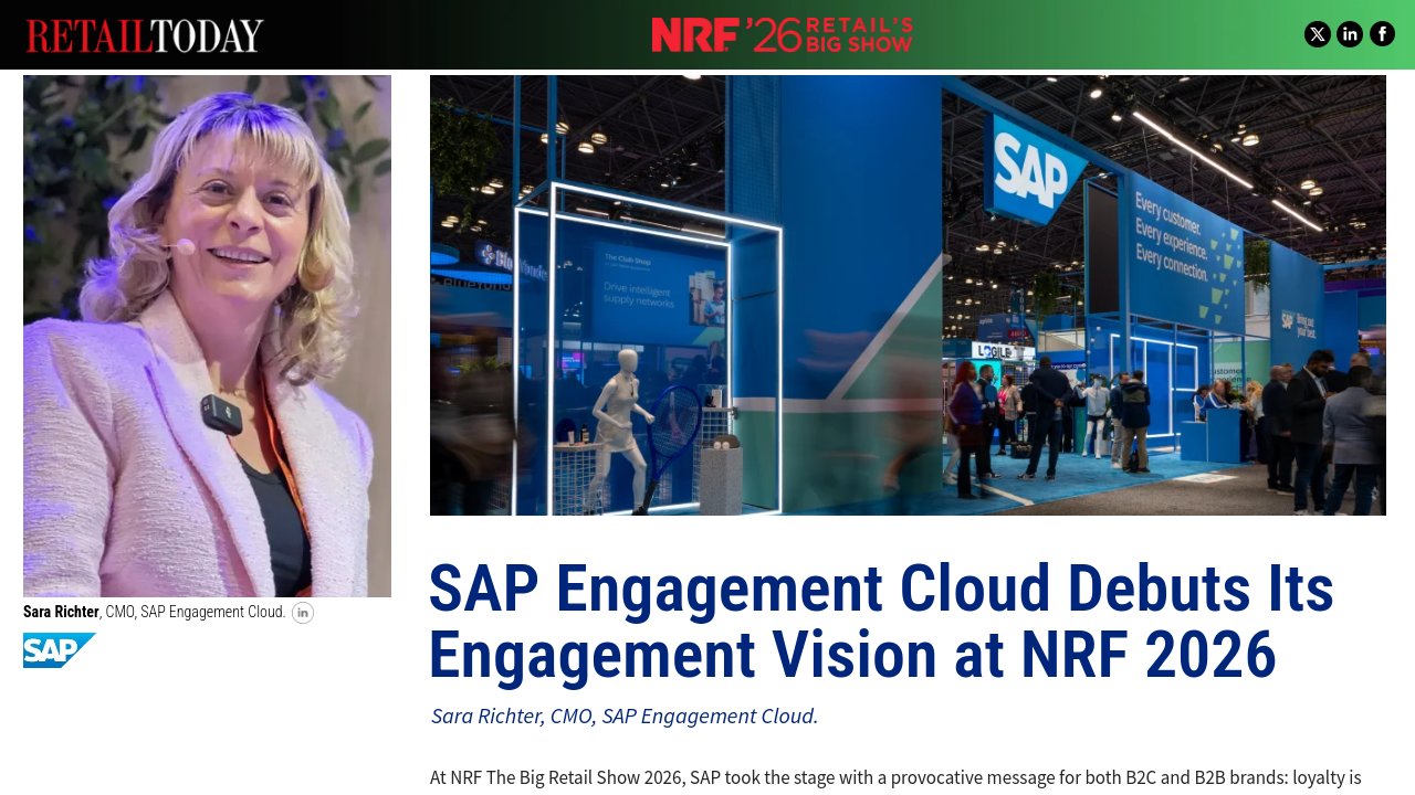 SAP Engagement Cloud - NRF 2026